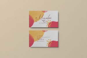 Визитка для кафе "Мильфей"