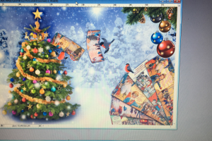 Новогодняя упаковка - Снегири 2019