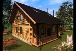 Проектирование дома из бруса, для компании "Бытовкин"