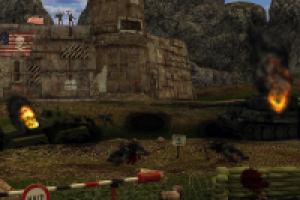 Экран-заставка к игре про Вторую Мировую Войну