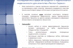 исследование в сфере недвижимости