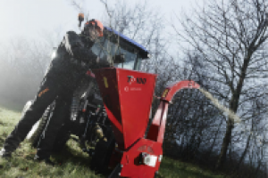 Щепорез в действии