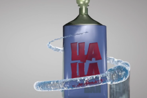 Cinema 4D анимация воды