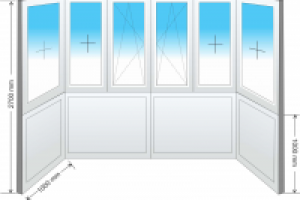 отрисовка балконного блока