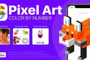 Баннер для приложения Pixel Art