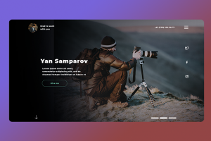 Сайт фотографа