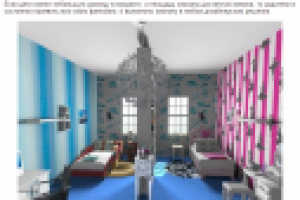 Дизайн спальни для двух разнополых детей