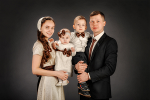 Ретушь семейного портрета