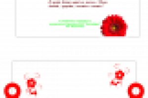 Открытка в развороте с высечкой