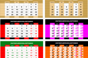 Календарные сетки