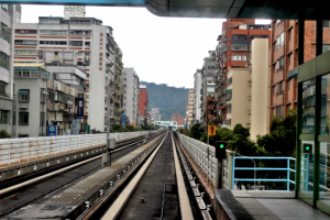 Наземные рельсы метро Тайваня