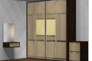 Дизайн-проект шкафа-купе в PRO100