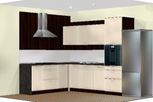 Дизайн-проект кухни в PRO100