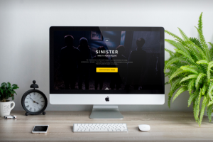 Дизайн сайта для  Квест комнаты "Синистер"