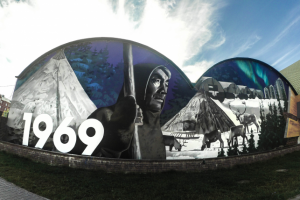 Роспись фасада для администрации Беломорского района