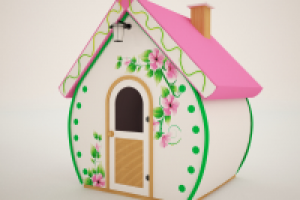 Детский деревянный домик Марципан