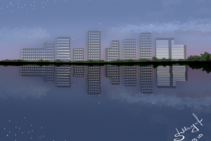 Вечерний город