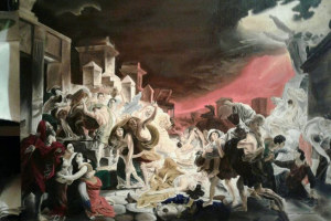 Репродукция, холст, масло