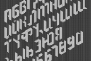 Модульный шрифт на базе треугольника