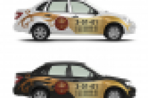 Брендирование автомобиля такси