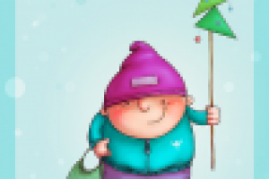 Новогодняя открытка. Продается. 1000 р.