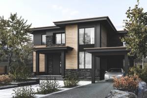 Проект и визуализация коттеджа