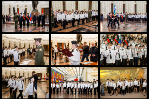 съемка присяги кадетского корпуса