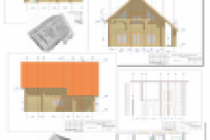 Дом из неоцилиндрованного бревна