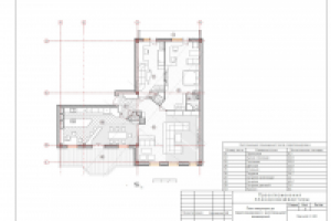 План квартиры с мебелью