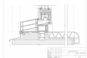 Разрез коробки профиля ПВХ окна