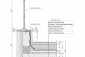 Узел плоской кровли