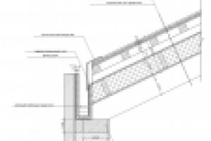 Чертеж узла кровли