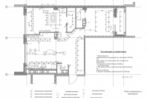 План расстановки и привязки осветительных приборов