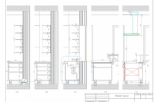 Разрезы кухонной мебели