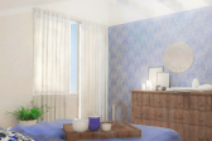 Голубая спальня