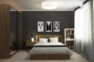 Спальня двушки для молодого человека