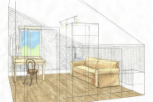 Эскиз кабинета. Ручная подача