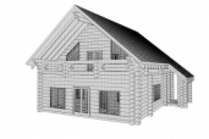 Коттедж, бревно 300