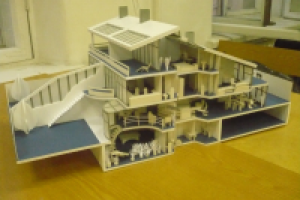 Макет секции спроектированного таунхауса