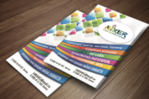 дизайн листовки для студии дизайна "Mixer"