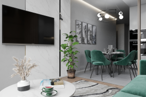 Дизайн 3х-комнатрой квартиры 72м2