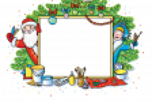 Для новогодней раскраски.