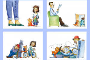 Иллюстрации к детским стихам.