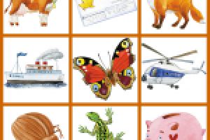 Для набора логопедических карточек.