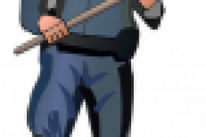 макет охранника в корелдро