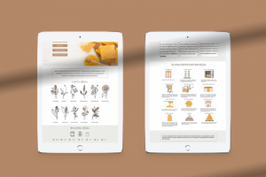 Инфографика для медовой компании