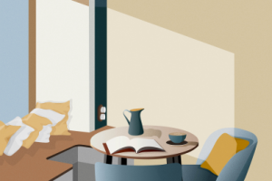 Векторная иллюстрация кофейни