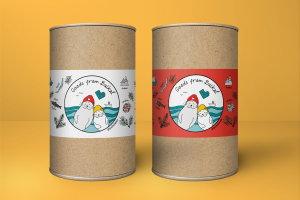 Этикетка на тубус для магазина baikalwear