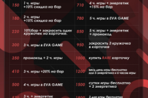 Флаер бонусной системы компьютерного клуба