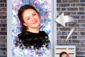 Портрет в стиле гранж